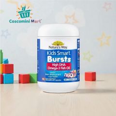 Viên uống Nature’s Way Kids Smart Bursts DHA Omega-3 - Hỗ trợ phát triển não bộ và sức khỏe mắt cho trẻ em (60 viên)
