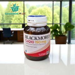 Viên uống Blackmores CoQ10 150mg - Hỗ trợ sức khỏe tim mạch và mạch máu - 30 viên nang mềm nhập khẩu từ Úc
