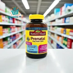 Viên Uống Bổ Sung Vitamin Cho Mẹ Bầu Nature Made Prenatal Multi DHA 150 Viên - Hỗ Trợ Phát Triển Thai Nhi và Sức Khỏe Mẹ Tốt Nhất