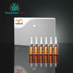 Serum Dưỡng Trắng Da Rebirth Miracle C Whitening - Hộp 6 Ống 10ml, Làm Trắng, Giảm Nám, Cấp Ẩm, Chống Lão Hóa Da