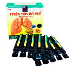 Siro Thiên Môn Bổ Phế Mediphar - Hỗ trợ Giảm Ho, Đờm và Đau Họng - Hộp 20 ống x 10ml từ Thảo Mộc Tự Nhiên