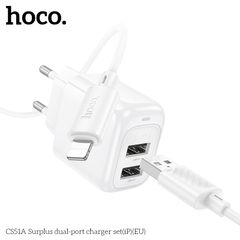 Bộ Sạc Nhanh HOCO CS51A Lightning cho iPhone - An Toàn, Tiện Lợi, Chất Liệu Bền Bỉ, Hỗ Trợ Tối Đa Thiết Bị