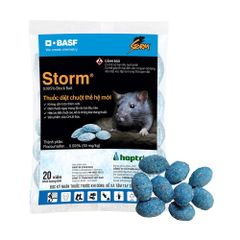 Thuốc Diệt Chuột Storm 0.005% - Combo 1 Hộp 5 Gói (20 Viên/Gói) - Hiệu Quả Cao, Không Cần Trộn Mồi, An Toàn Cho Người Và Vật Nuôi
