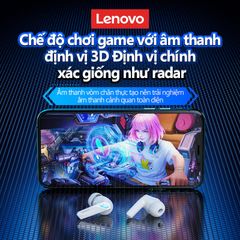 Tai Nghe Bluetooth Không Dây Lenovo GM2 PRO - Chơi Game, Độ Trễ Thấp, Âm Thanh Chất Lượng Cao, Thiết Kế Thoải Mái