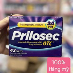 Viên uống Prilosec OTC 20mg - Hỗ trợ giảm axit dạ dày, ợ nóng, trào ngược hiệu quả trong 24 giờ - 42 viên sản phẩm Mỹ