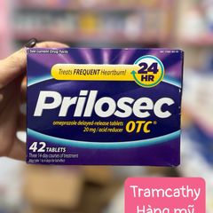 Viên uống Prilosec OTC 20mg - Hỗ trợ giảm axit dạ dày, ợ nóng, trào ngược hiệu quả trong 24 giờ - 42 viên sản phẩm Mỹ