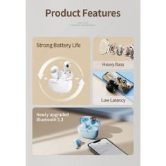 Tai nghe Bluetooth Không Dây Lenovo LP17 V5.3 - Chống Ồn Thông Minh, Âm Thanh Sống Động, Thời Gian Phát 4 Giờ