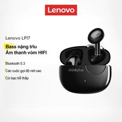 Tai nghe Bluetooth không dây Lenovo LP17 V5.3 - Giảm tiếng ồn thông minh, thời gian chạy 4 giờ, phạm vi 10m, âm thanh sống động