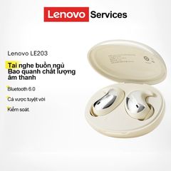 Tai Nghe Không Dây Lenovo LE203 - Bluetooth 6.0 Độ Trễ Thấp, Âm Thanh HIFI, Thiết Kế Đặc Biệt Cho Giấc Ngủ, Pin 28mAh