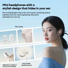 Tai Nghe Không Dây Lenovo LE203 - Bluetooth 6.0 Độ Trễ Thấp, Âm Thanh HIFI, Thiết Kế Đặc Biệt Cho Giấc Ngủ, Pin 28mAh