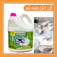 Nước Rửa Bát Siêu Đậm Đặc An Toàn Mr Fresh Hàn Quốc 3,8L - Tiết Kiệm, Thân Thiện Môi Trường, Đánh Bay Vết Dầu Mỡ