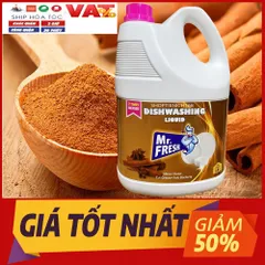 Nước Rửa Bát Siêu Đậm Đặc An Toàn Mr Fresh Hàn Quốc 3,8L - Tiết Kiệm, Thân Thiện Môi Trường, Đánh Bay Vết Dầu Mỡ