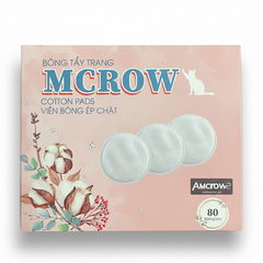 Bông tẩy trang tròn MCROW bằng cotton tự nhiên - Sản phẩm làm sạch da hiệu quả cho mọi loại da