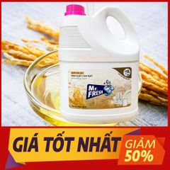 Nước Rửa Chén Mr.Fresh Tinh Chất Cám Gạo 3.8L - An Toàn Dịu Nhẹ, Đánh Bay Dầu Mỡ, Khử Mùi Tanh, Thân Thiện Môi Trường