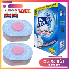 Viên rửa chén bát Mr.Fresh Hương chanh - Giúp làm sạch, chống bám bẩn, bảo vệ thủy tinh và inox - 375985