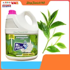 Nước Rửa Chén Đậm Đặc An Toàn Mr Fresh 3,8L - Rửa Sạch Không Hương, Thân Thiện Với Môi Trường, Tiết Kiệm Chi Phí