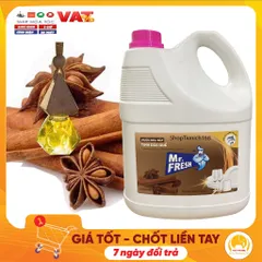 Nước Rửa Chén Đậm Đặc An Toàn Mr Fresh 3,8L - Rửa Sạch Không Hương, Thân Thiện Với Môi Trường, Tiết Kiệm Chi Phí
