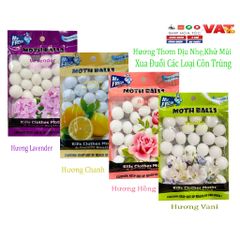 Túi Thơm Long Não Mr.Fresh 120g - Khử Mùi, Xua Đuổi Côn Trùng Hiệu Quả với Hương Chanh, Lavender, Hồng, Vani