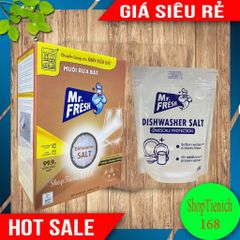 Muối Rửa Bát MR.FRESH 1000G - Bảo Vệ Máy Rửa Bát, Làm Mềm Nước, Chống Đóng Cặn - Dùng Cho Bosch, Siemens, Electrolux