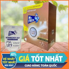 Muối Rửa Bát MR.FRESH 1000G - Bảo Vệ Máy Rửa Bát, Làm Mềm Nước, Chống Đóng Cặn - Dùng Cho Bosch, Siemens, Electrolux