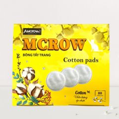 Bông tẩy trang tròn MCROW - Cotton Tự Nhiên, Dùng Hàng Ngày, Giúp Làm Sạch Sâu Da, Phù Hợp Với Da Nhạy Cảm