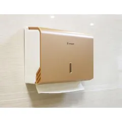 Hộp đựng giấy lau tay gắn tường nhựa ABS (Vàng) 376060