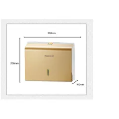 Hộp đựng giấy lau tay gắn tường nhựa ABS (Vàng) 376060