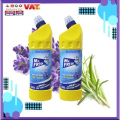 Chai Tẩy Vệ Sinh Toilet Hương Lavender Mr.Fresh 900ml - Tẩy Sạch, Diệt Khuẩn, An Toàn cho Bề Mặt Nhà Tắm