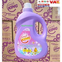 Nước Giặt Lưu Hương GOLDENKING 3.2L - Hương Quyến Rũ Nồng Nàn, Sảng Khoái Thơm Ngát, Giặt Sạch Vượt Trội Cho Quần Áo Mềm Mại