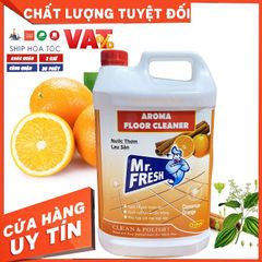 Nước Thơm Lau Sàn Mr.Fresh 5L Hương Cam Quế - Tẩy Rửa An Toàn, Diệt Khuẩn, Thơm Mát, Dùng Cho Mọi Loại Sàn Nhà