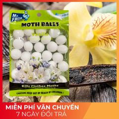 Túi Thơm Long Não Mr.Fresh Hương Chanh 120g - Khử Mùi, Đuổi Gián, Côn Trùng An Toàn Cho Nhà Cửa