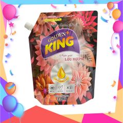 Nước Giặt Xả Golden King 3,2Kg - Hương Nồng Nàn Quyến Rũ, Giữ Lâu Đến 72h, An Toàn Cho Vải Và Da Tay, Giặt Cả Bằng Tay Và Máy