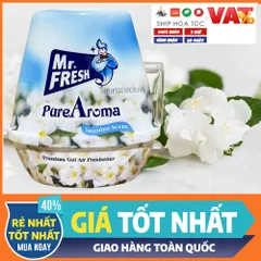 Sáp Thơm Khử Mùi Mr.Fresh 220g Hương Nhài - Hương Thơm Tự Nhiên Cho Phòng Ngủ, Phòng Khách, Xe Hơi