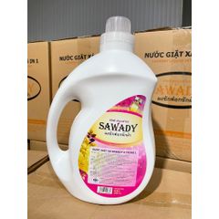 Nước Giặt Xả 6 In 1 Sawady Thái Lan 3.8L - Hương Nước Hoa Quyến Rũ, Làm Sạch Sâu, Thích Hợp Giặt Tay & Máy, Giữ Màu Vải