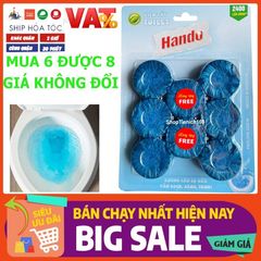 Viên tẩy và làm thơm toilet Hando 6 viên - Khử mùi, tẩy sạch bồn cầu hiệu quả, giữ vệ sinh an toàn cho sức khỏe gia đình