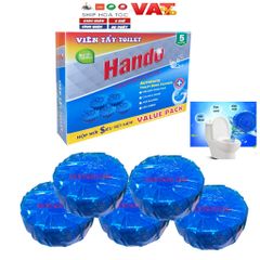 Viên Tẩy Bồn Cầu Khử Mùi Tự Động - Hộp 5 Viên Duy Trì Sáng Bóng và Kháng Khuẩn Cho Nhà Tắm Sạch Sẽ, Thơm Mát
