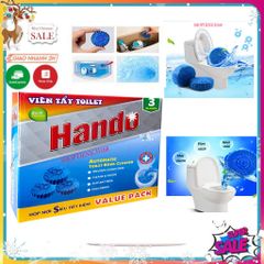 Viên Tẩy Bồn Cầu Khử Mùi Tự Động - Hộp 5 Viên Duy Trì Sáng Bóng và Kháng Khuẩn Cho Nhà Tắm Sạch Sẽ, Thơm Mát