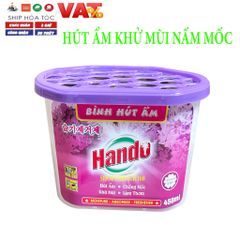 Bộ 5 Bình Hút Ẩm Khử Mùi Hando 450ml - Chống Ẩm Mốc, Hương Hoa Hồng - Sản Phẩm Thiết Yếu Cho Gia Đình Việt