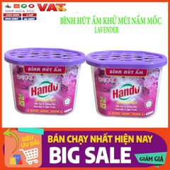 Bộ 5 Bình Hút Ẩm Khử Mùi Hando 450ml Lavender - Giữ Nơi Ở Thoáng Mát, Chống Nấm Mốc Hiệu Quả