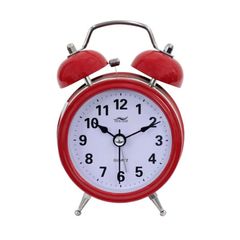 Đồng hồ báo thức để bàn Mini Alarm màu Vàng - Thiết kế xinh xắn, tiện lợi, có đèn xem giờ ban đêm, chuông kêu to, thích hợp trang trí phòng ngủ.