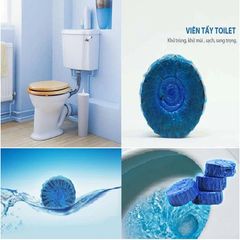 Bộ 2 Vỉ Viên Tẩy Bồn Cầu Hương Lavender - Khử Mùi, Diệt Khuẩn, Duy Trì Sáng Bóng - Lên Đến 1600 Lần Xả Nước