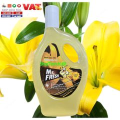 Nước Lau Sàn Khử Trùng Mr.fresh 1,1L - Hương Ly Tươi Mát, Tiêu Diệt Bacteria, Sạch Sẽ Mọi Bề Mặt