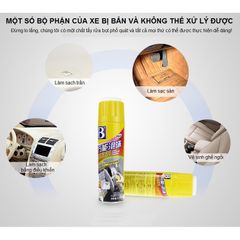 Xịt Vệ Sinh Ghế Da Ô Tô BOTNY 650ML - Chất Tẩy Rửa Đa Năng, Kháng Khuẩn, Khử Mùi, Dưỡng Da Xe Hơi Cho Nội Thất Sáng Bóng