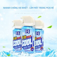 Bình Xịt Làm Lạnh Tức Thì Ô Tô Xe Máy BOTNY 180ml - Khử Mùi, Làm Mát Nhanh Với Hương Bạc Hà Tươi Mát