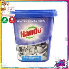 Kem tẩy rửa đa năng Hando 500g - Sạch vết ố, vết cháy xoong nồi, chảo, đồ gôm, thủy tinh, kim loại - Hàng chính hãng Việt Nam