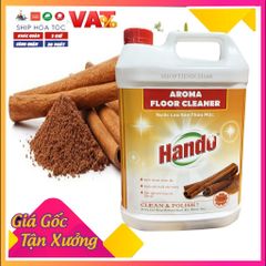 Nước thơm lau sàn Hando 5L - Chiết xuất thiên nhiên, diệt khuẩn an toàn cho sức khỏe, Hương hồng tinh tế, sạch bóng mọi bề mặt.