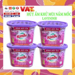 Bộ 2 Bình Hút Ẩm Khử Mùi Nấm Mốc Hando 450ml Hương Lavender - Giữ Không Gian Thoáng Mát và Khô Ráo