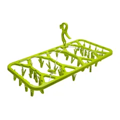 Móc treo quần áo 42 kẹp Sawady - Móc kẹp nhựa cao cấp, bền đẹp, tiện dụng cho gia đình, giữ trang phục gọn gàng, màu sắc tươi sáng.