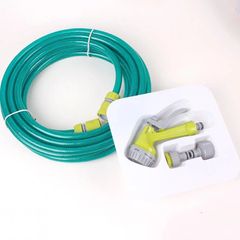 Bộ vòi xịt rửa xe đa năng Jihom 20m - Dụng cụ tưới cây và vệ sinh nhà cửa tiện lợi, chất liệu nhựa siêu bền