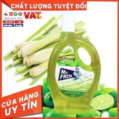 Nước Lau Sàn Đậm Đặc Mr.Fresh 1.1L Hương Chanh - An Toàn Cho Gia Đình, Diệt Khuẩn Hiệu Quả, Hương Thơm Tự Nhiên